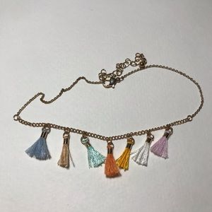 Cute Tassle Charm Choker